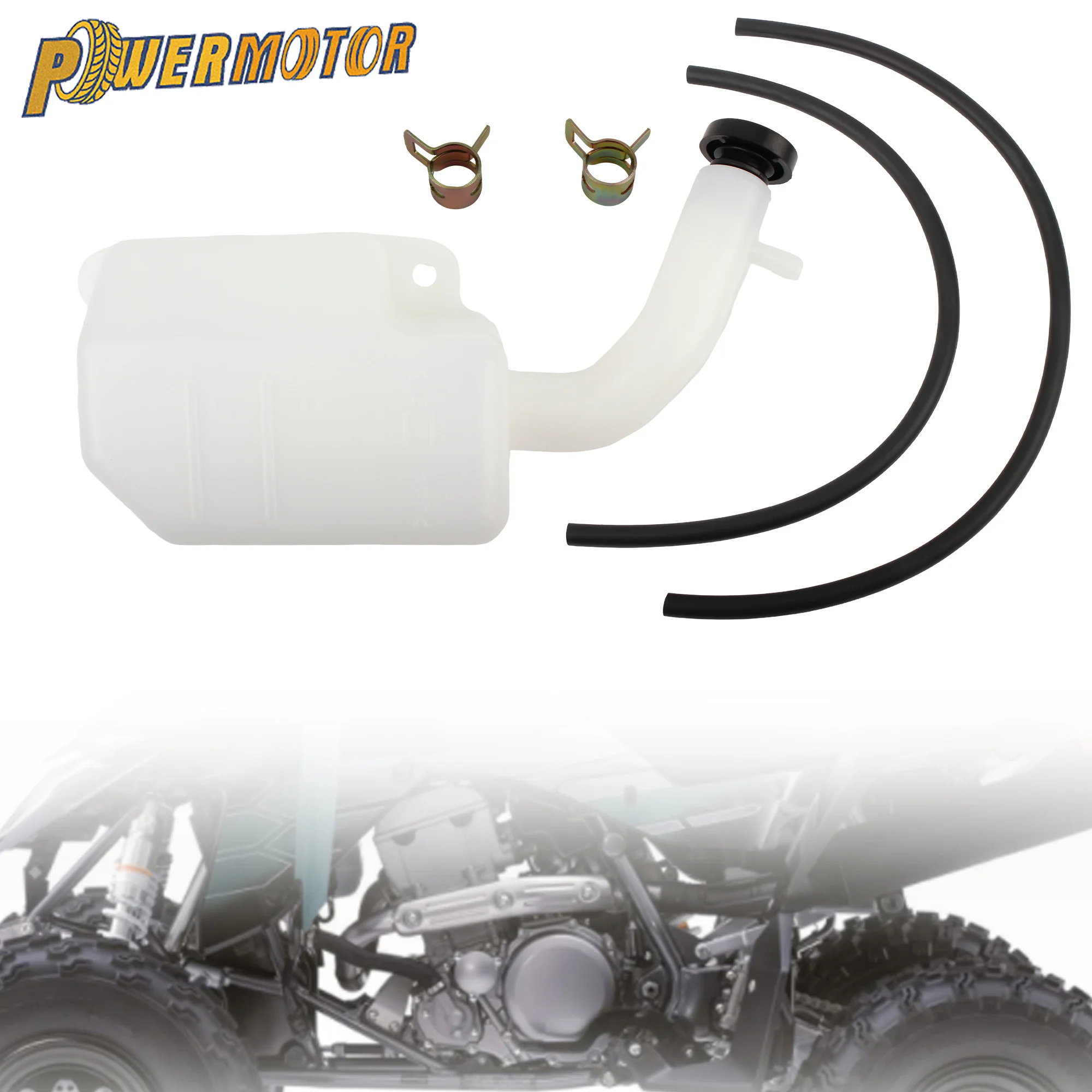 

For Suzuki LTZ400 LTZ 400 ATV Quad Radiator Tank Coolant Bottle Overflow Reservoir Tank ABS Plastic Water Tank Accessories