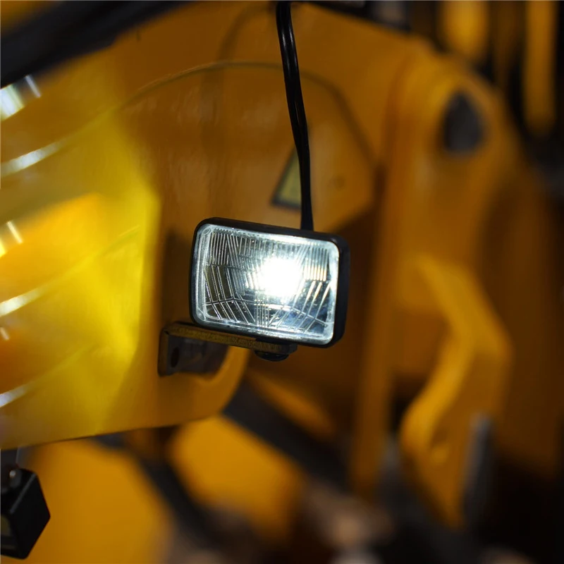 Projecteur à grand bras pour pelle hydraulique, phare LED pour camion tracteur Tamiya 1/14 RC, bricolage, mise à niveau, modèle de pièces d'éclairage
