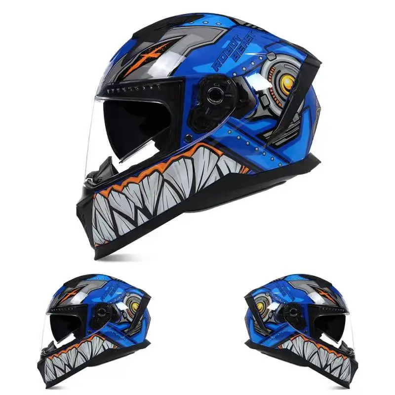 

Motorcycle Helmet Dual Lens Modular Helmets Touring Riding Casco Motocross Helmet With Sun Visor Racing Moto Capacete ECE DOT