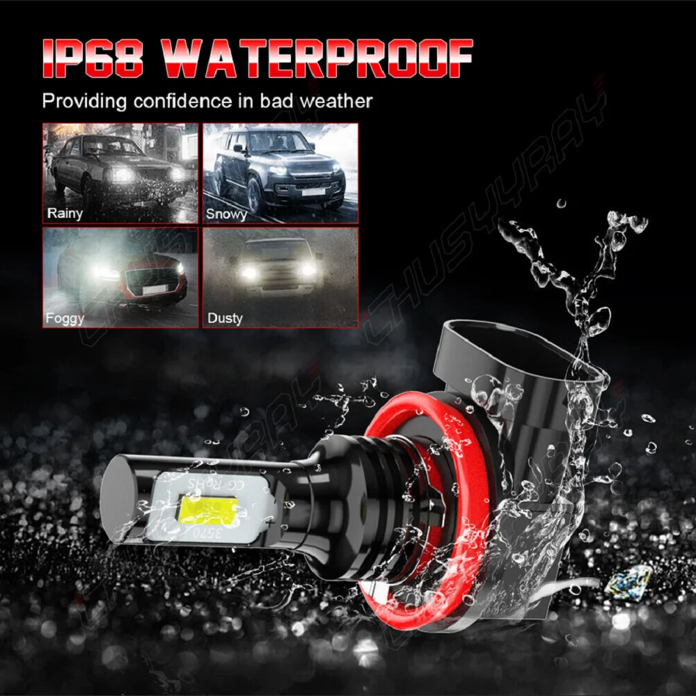 CHUSYYRAY Car lights 6 Combo H9+H11+H11 LED Headlight Kit Fog light Bulbs High/Low Beam Car accsesories