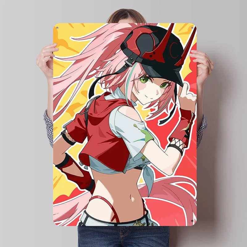 Zenless Zone Zero Rappa Printed Poster Customized Retro Wall Art Vintage Metal Tin Signs for Decoration Bedroom Custom Plate