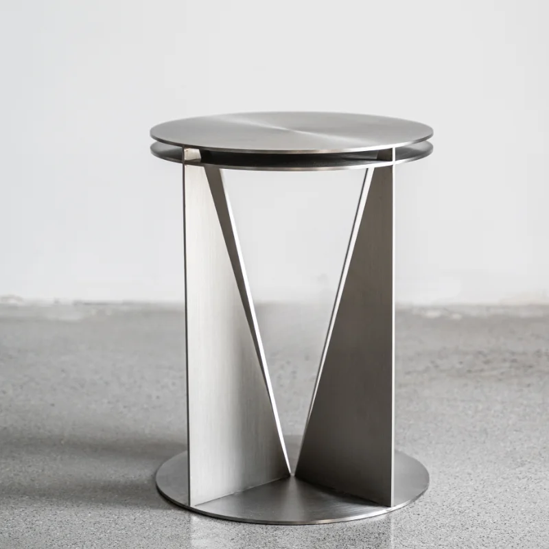 201 brushed stainless steel edge table coffee table