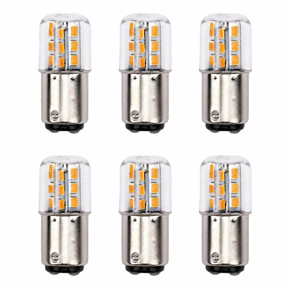 6 Pack Long Life BA15D LED Bulbs 3W AC/DC12V Brake Light Bulbs CRI 80+ Dimmable LED Light Bulb Car