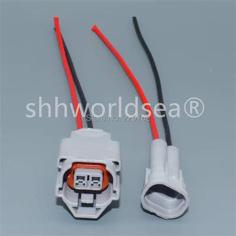 2/100Sets 2 Pin/Way Fuel Injector Connectors Plugs With Cable Wire Socket For Nissan Toyota Mazda For Subaru 350Z 6189-0060