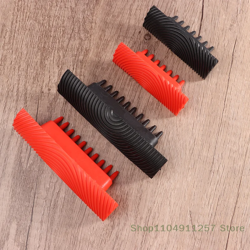 

1 Set Rubber Roller Brush Painting Tools DIY Imitation Wood Graining Texture Roller Wall Painting Tools for Home Decoration