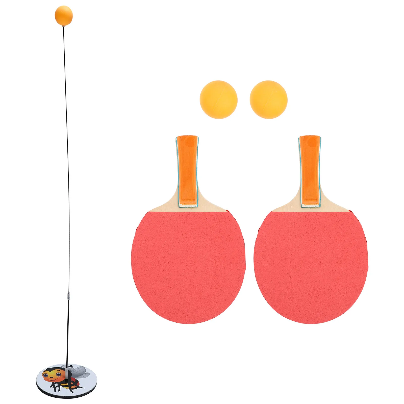 

1Set Professional Table Tennis Training Device Elastic Rebound Racket for Home Indoor Outdoor Use Reflex Coordination