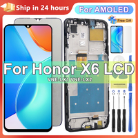 For Honor X6 LCD Touch Screen Digitizer Assembly For Honorx6 VNE-LX1, VNE-LX2, VNE-LX3 Display With Frame Display 100% Tested