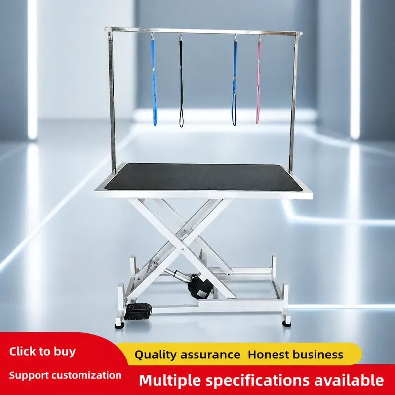 Electric Lifting Pet Grooming Table for Medium and Large Dogs Folding Blow Dryer Stand Adjustable Height Beauty Station