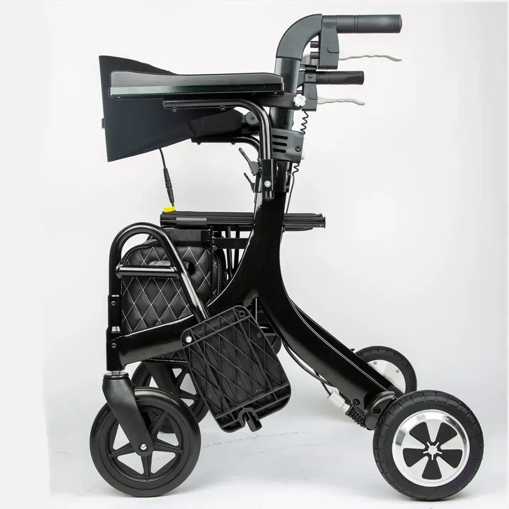 

Electric Walker Foldable with Shopping Basket for Elderly Endurance 10-12KM