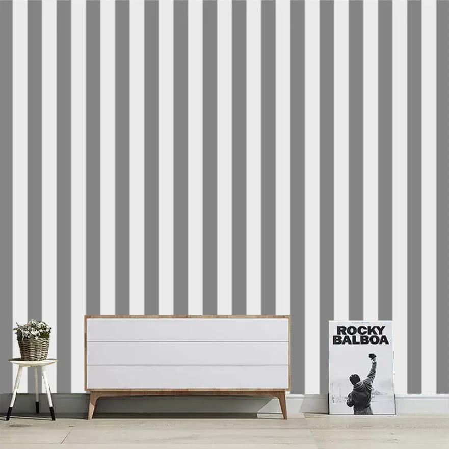 Custom European Style Vertical Stripe Pink Wallpaper Canvas Material Bedroom Warm Living Room TV Background Wall Wallpaper
