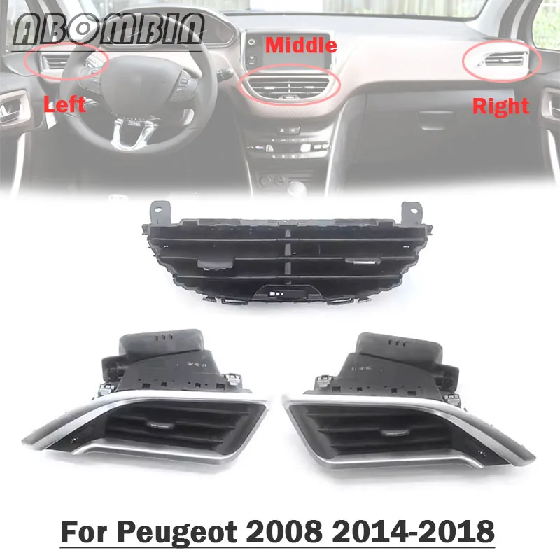 

Лопасть вентилятора, крышка переменного тока, решетка вентилятора переменного тока, лист вентилятора Airtrek, розетка кондиционера для Peugeot 2008 2014 2015 2016 2017 2018