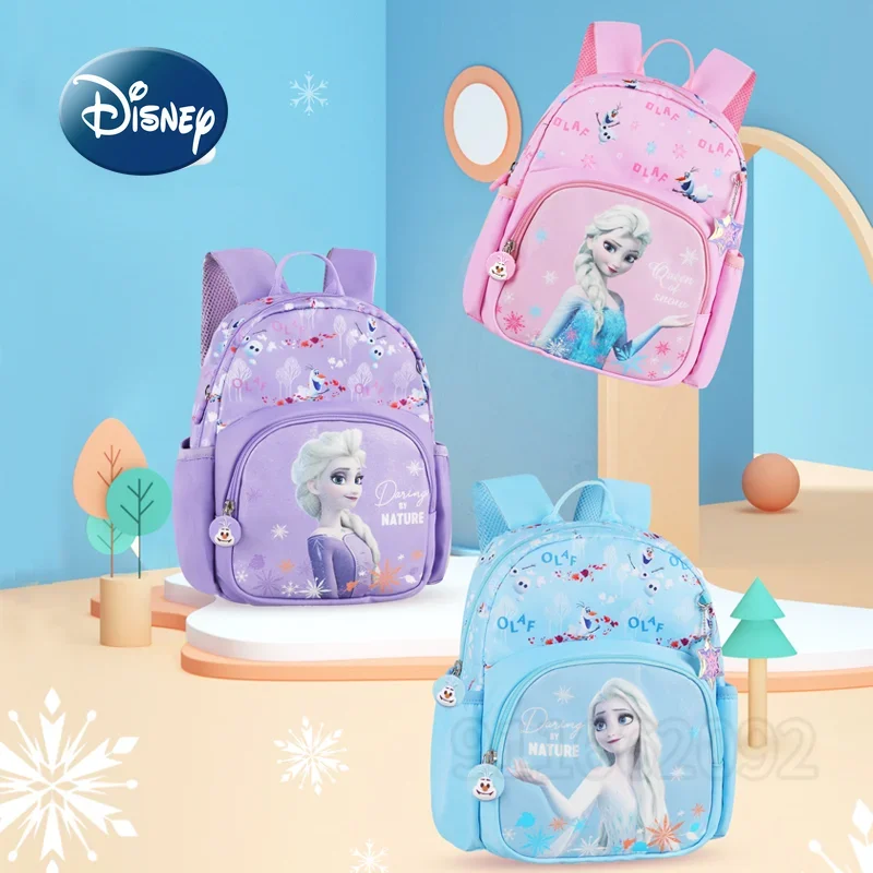 

Disney Frozen New Girls Schoolbag Luxury Brand Original Fashion Girls Backpack 3-6 Years Old Fashion Girls Backpack High Quality