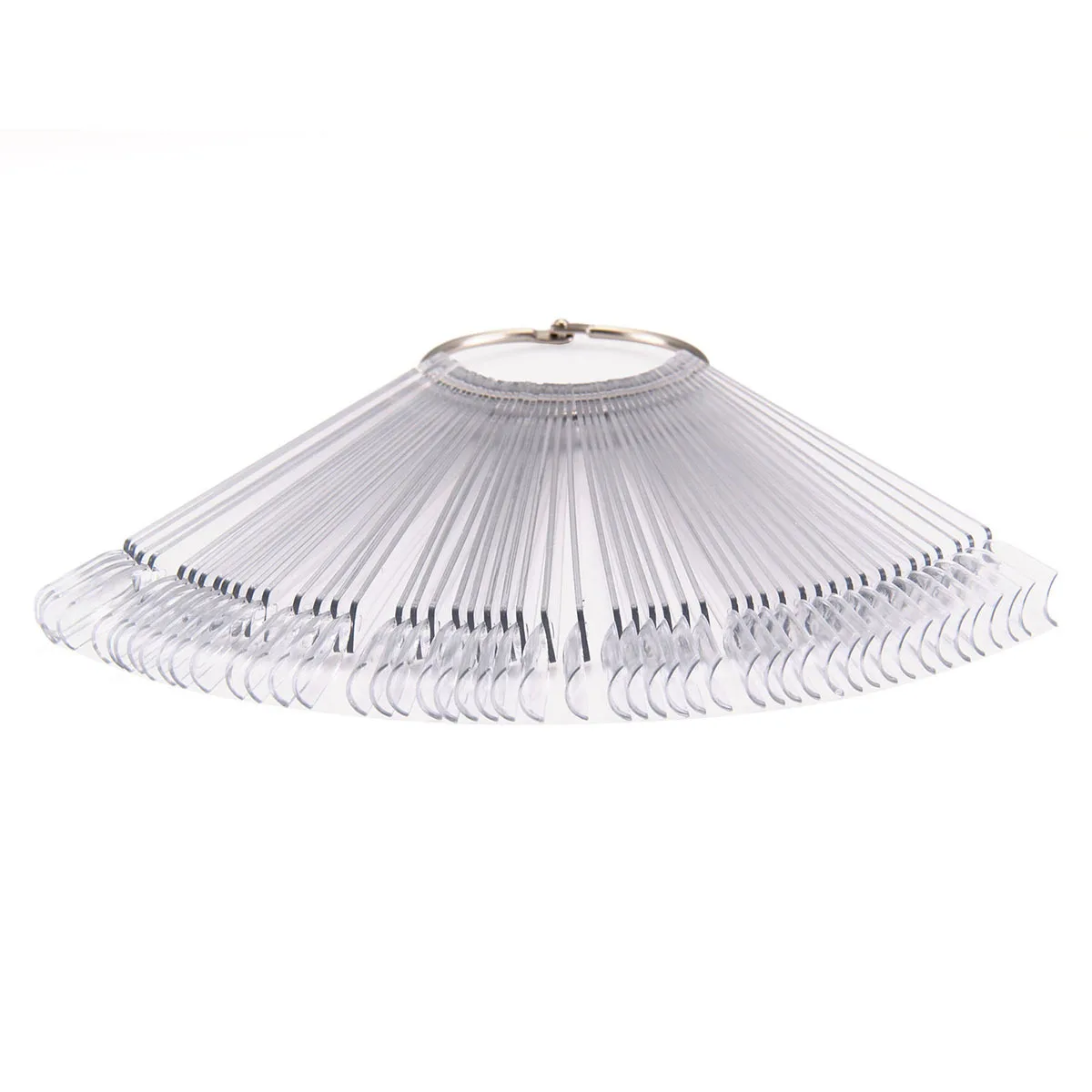 50 pezzi punte per unghie bastoncini colorati display ventola pratica fai da te ideale per smalto gel acrilico uso salone domestico bastoncini per unghie scaffale