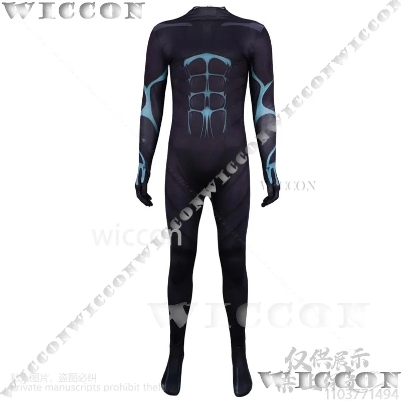 อนิเมะไคจูหมายเลข ชุดคอสเพลย์คาฟคา ฮิบิโน่ ชุดมอนสเตอร์จัมพ์สูท พิมพ์ลาย 3 มิติ พร้อมหน้ากากสำหรับงานแสดง ฮาโลวีน คริสต์มาส รับสั่งทำพิเศษ