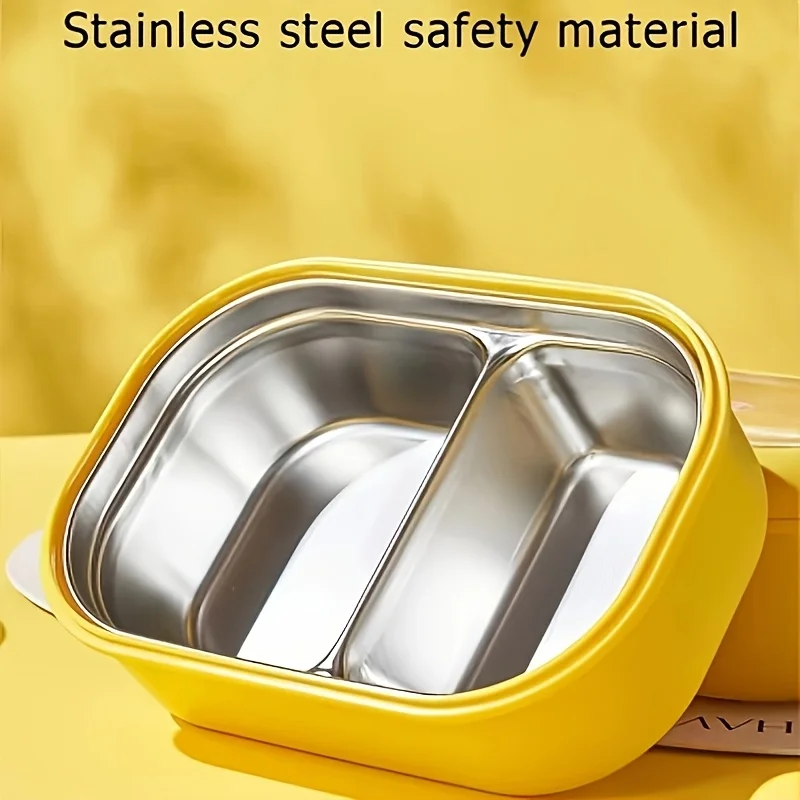 Small Yellow Duck Stainless Steel Portable Insulated Lunch Box
