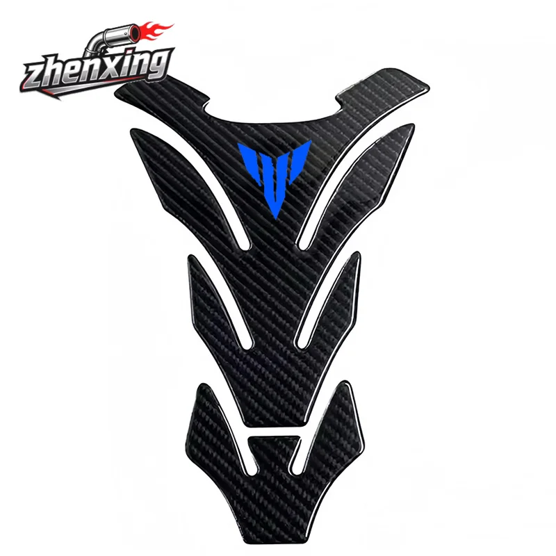 Almohadilla de tanque de combustible de motocicleta de fibra de carbono 3D, pegatinas protectoras para Yamaha MT01 MT03 MT07 MT09 MT10 MT 01 03 07 09 10