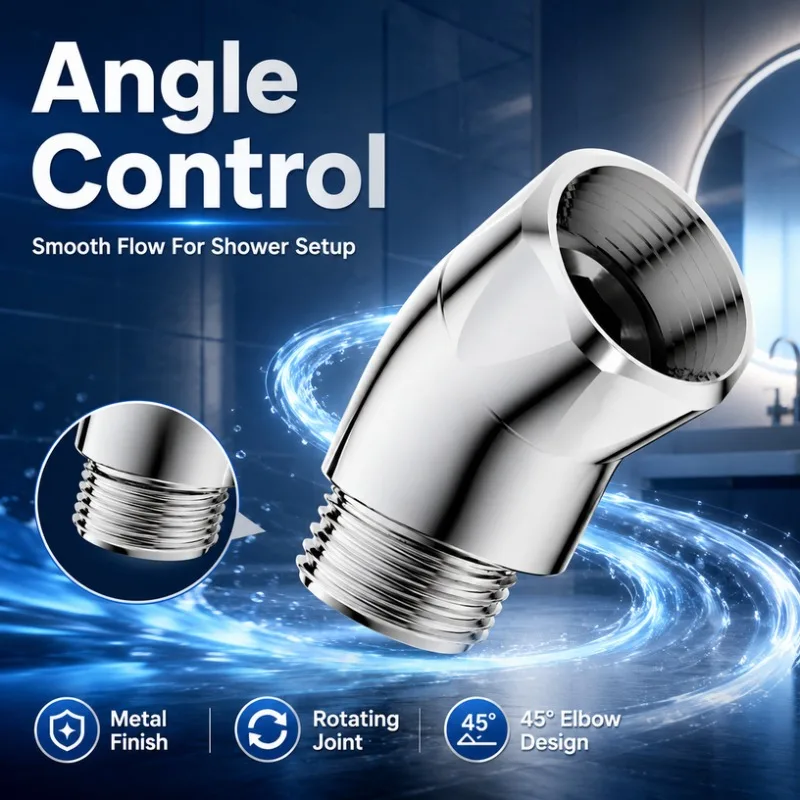 

Shower regulator, shower top spray corner elbow, flexible joint, rotary conversion, handheld shower head, curved joint