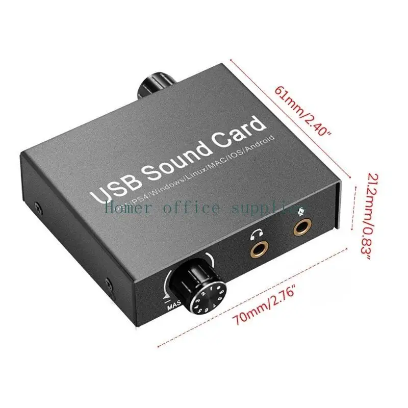K43B USB звуковая карта адаптер для наушников звуковая карта для динамика портативного компьютера внешняя звуковая карта 3,5 мм