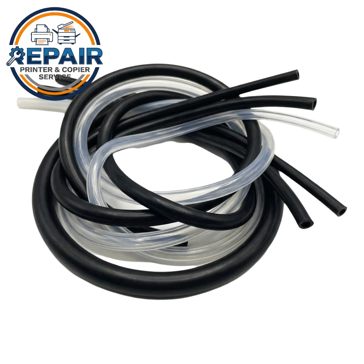 10x Inkjet Printer Ink Supply Tube Flexible Silicone Rubber Hose, Eco Solvent UV Ink Pipeline for Printhead Damper Capping Motor