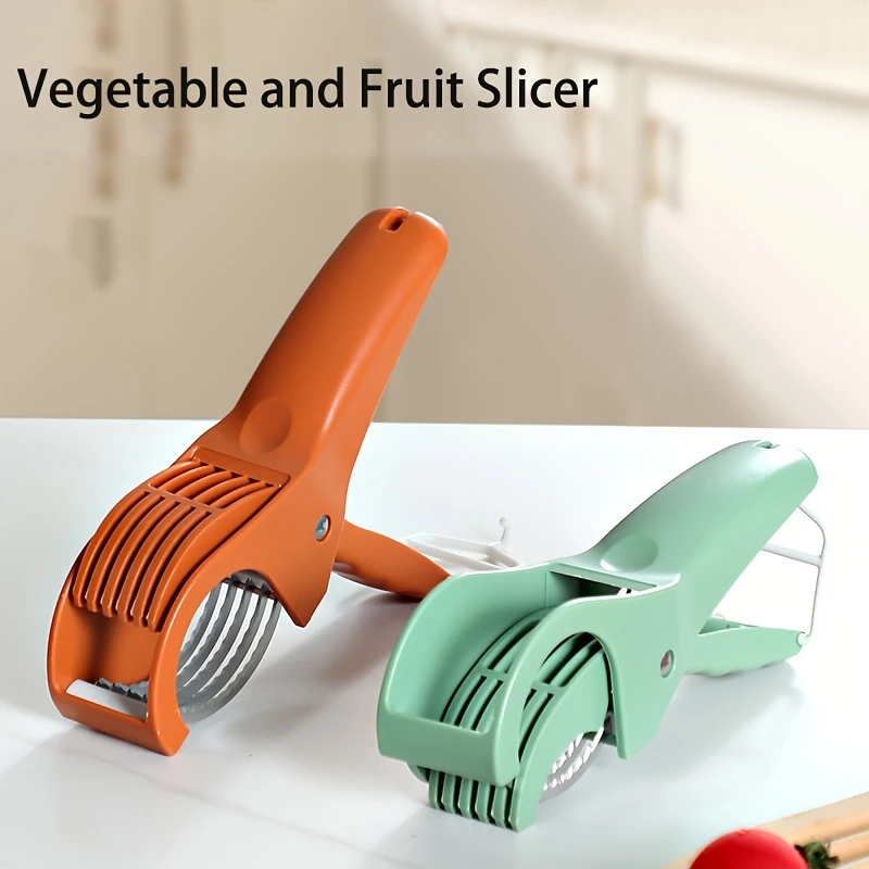 HUIDASHUN New Kitchen Stainless Steel Fruit and Vegetable Slicer Multifunctional Vegetable Salad Fruit Slicer