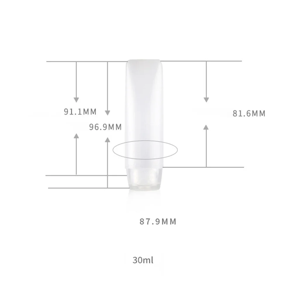 6Pcs 30Ml Portable Squeeze Bottles for Travel Toiletries Liquid Storage Leak Proof Silicone Soap Conditioner Dispenser Set