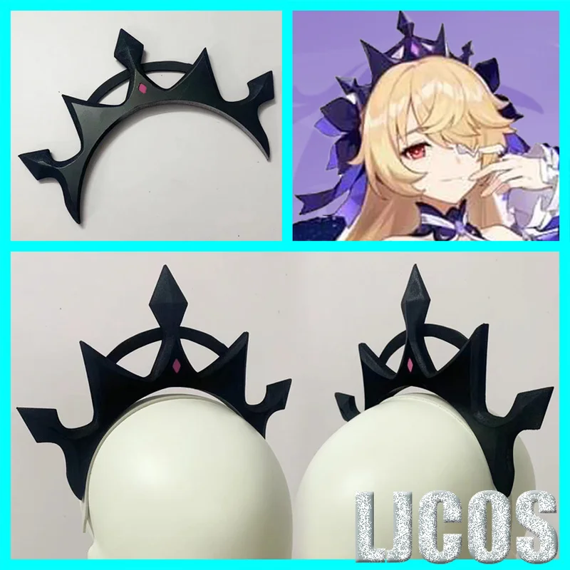 Fischl-tocado de corona, accesorio de Cosplay, juego Genshin Impact, nueva piel, accesorio de Cosplay, tocado, fiesta de Halloween, juego de rol, Carnaval