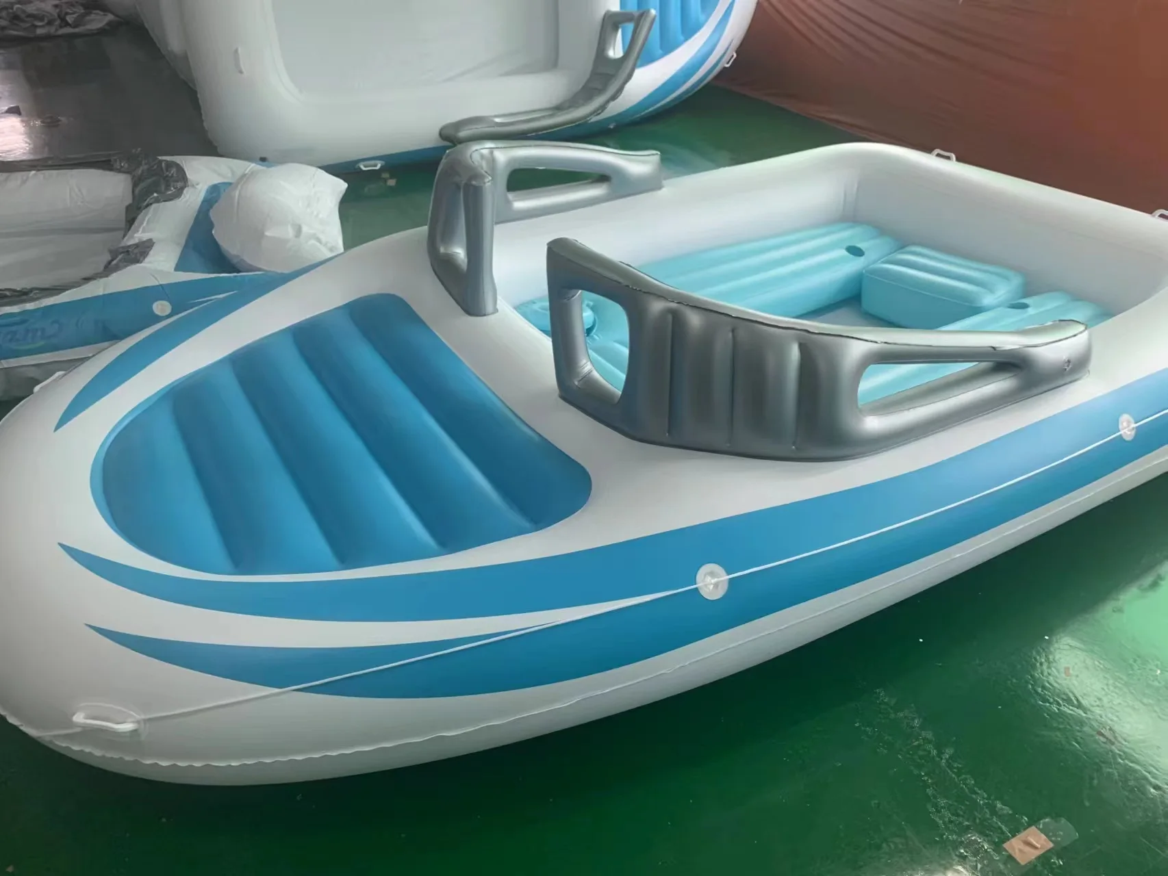 2023  New  huge inflatable product colored boat on an inflatable pool float for swimming pool/inflatable large toys float image 4