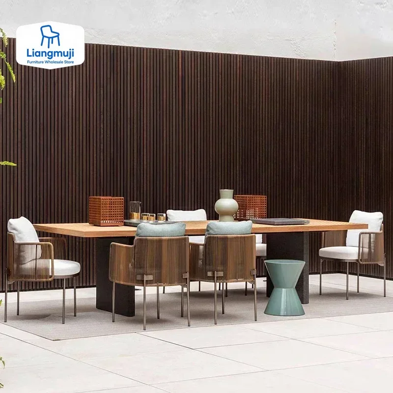 

Деревянные водонепроницаемые наборы садовой мебели, подушки из ротанга, движущиеся итальянские садовые мебели, комплект патио для взрослых, Muebles, украшение для террасы