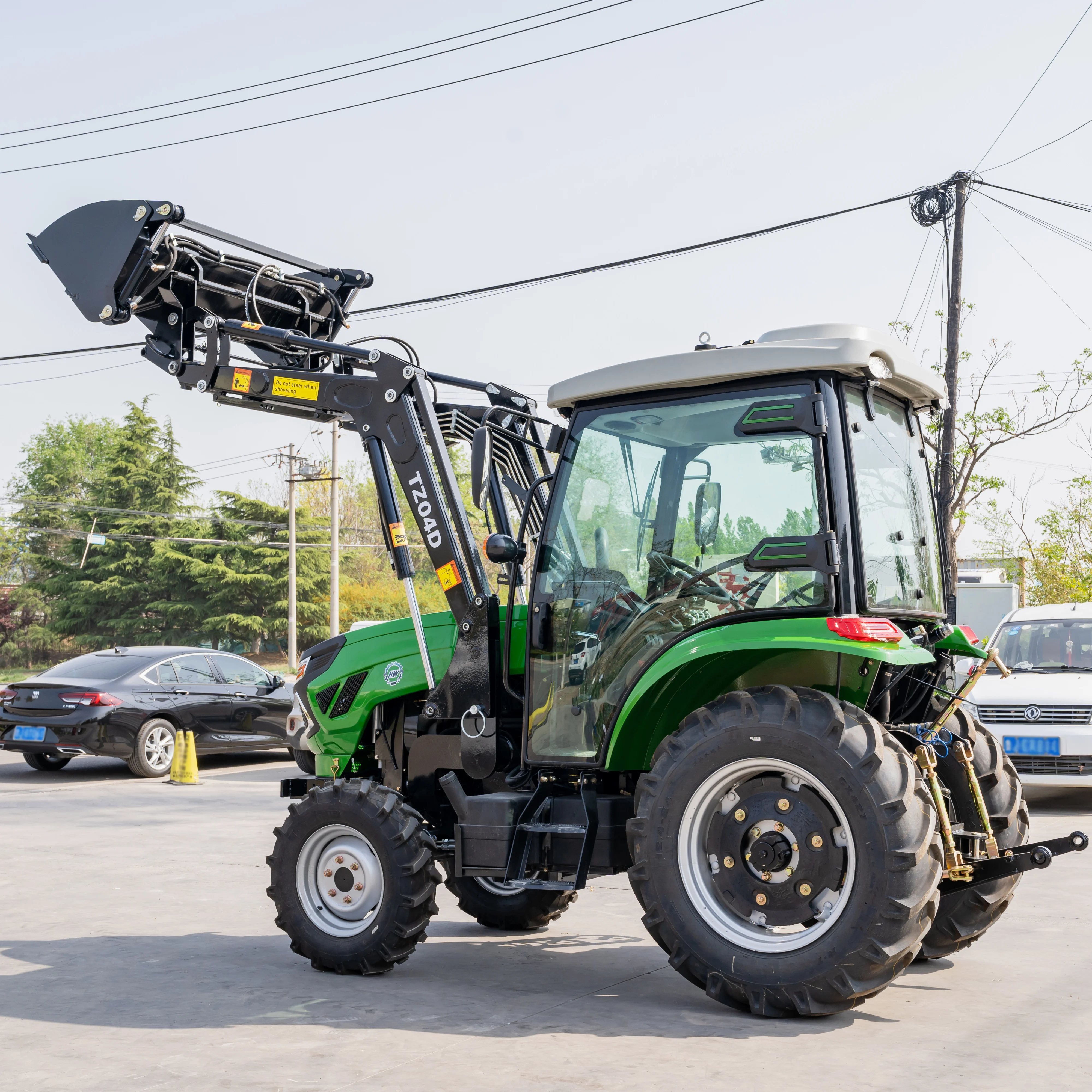 جرار 4x4 25-50hp (8F+2R) لجميع التضاريس رباعي العجلات جرار صغير ديزل جرارات زراعية صغيرة آلات زراعية مخصصة #3