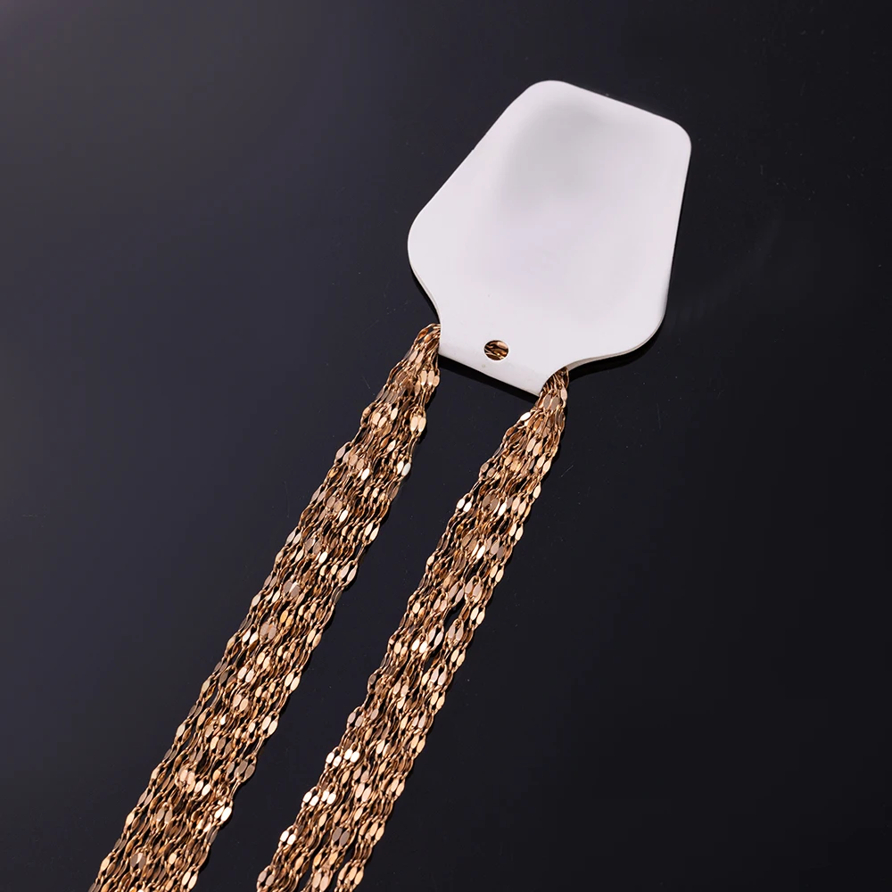 10 stücke 40/45/50cm Stahl Goldkette Halskette Twisted Choker Link mit Hummer für DIY Anhänger Frauen Männer Schmuck Herstellung Lieferungen