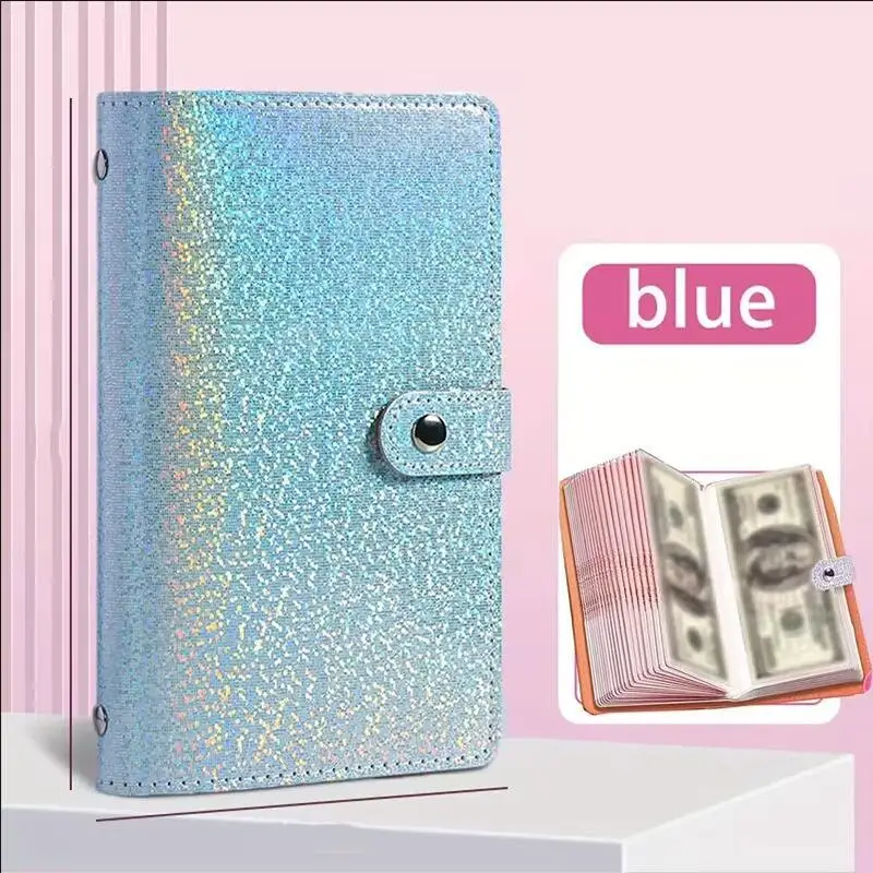 

A6 Cash Envelope Budget Binder Holds 50 Bills Portable Money Organizer for Cash Savings Book with Pocket for Bills Coins