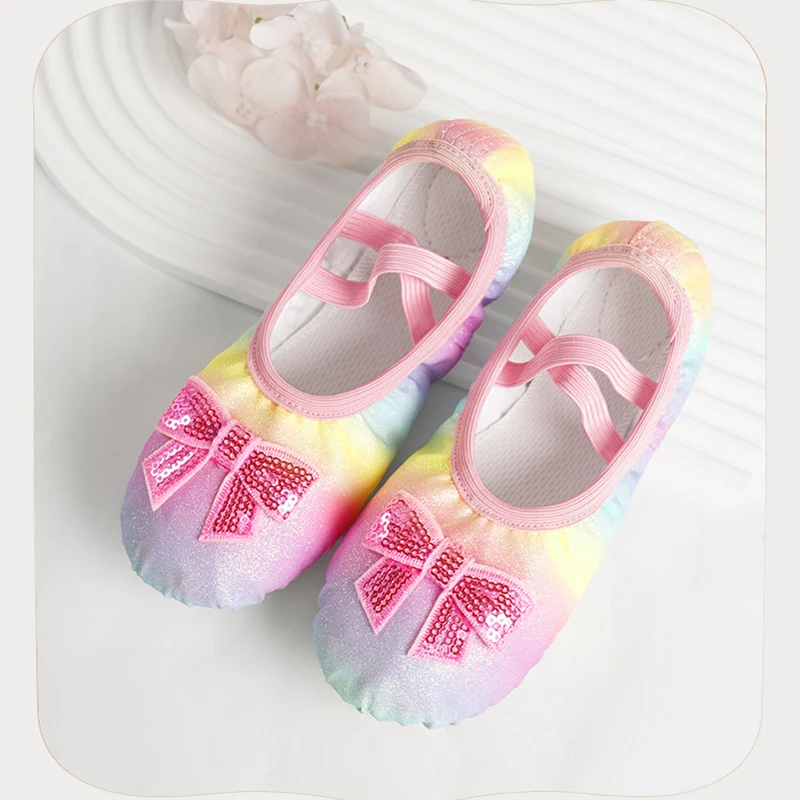 Professional Childrens Dance Female Soft Bottom Cat Claw Non Strap Versatile Ballet Form Yoga Performance Dance Shoes