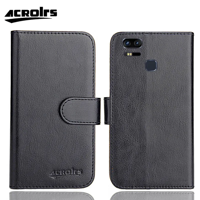 Para asus zenfone 3 zoom ze553kl caso 6 cores moda personalizar flip slots de cartão suporte carteira capa protetora de couro telefone