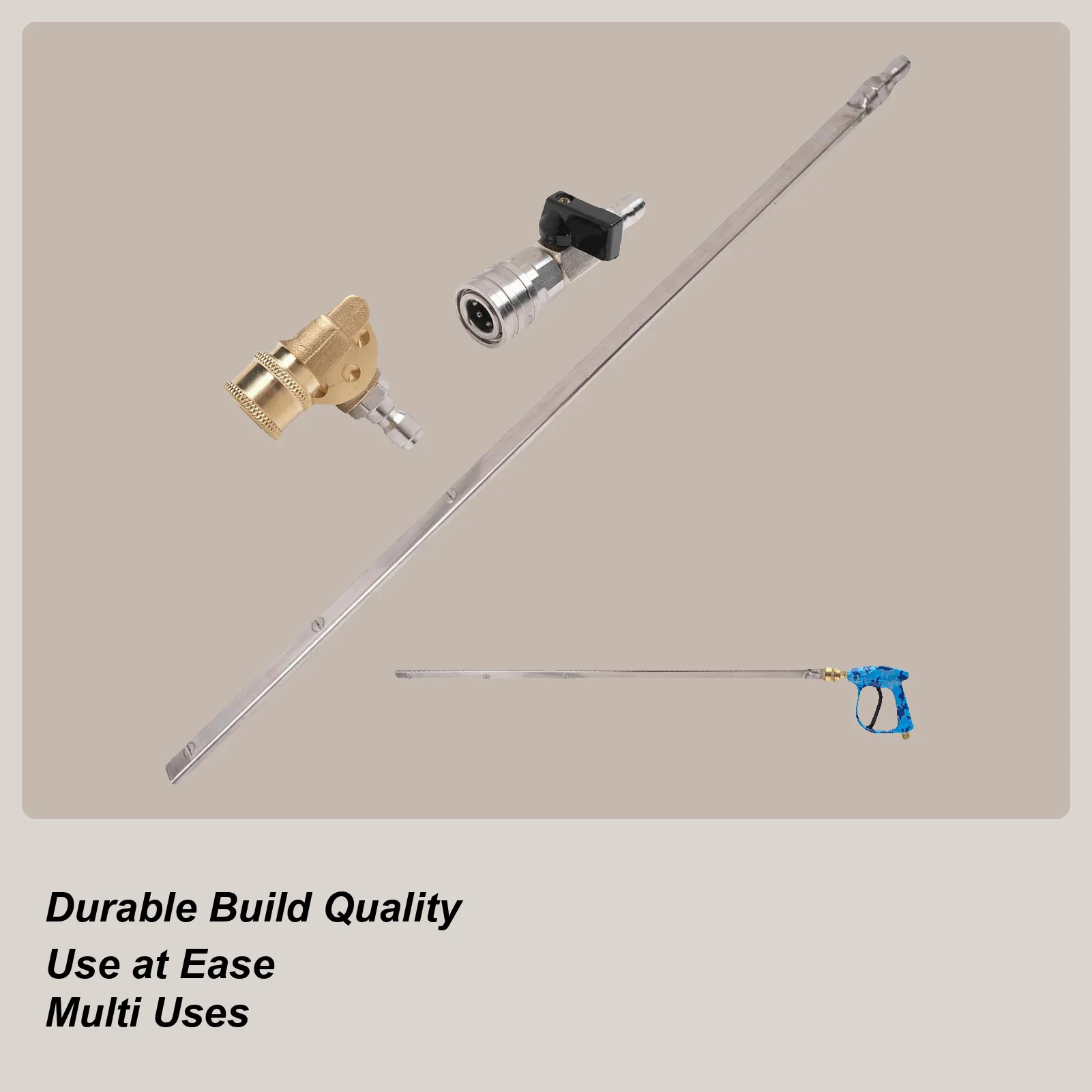 Radiator Cleaning Wand High Pressure Water Tank Cleaning Tool Rod Water Accessories for Gutter Car Truck Rv Tank Lawn Glass