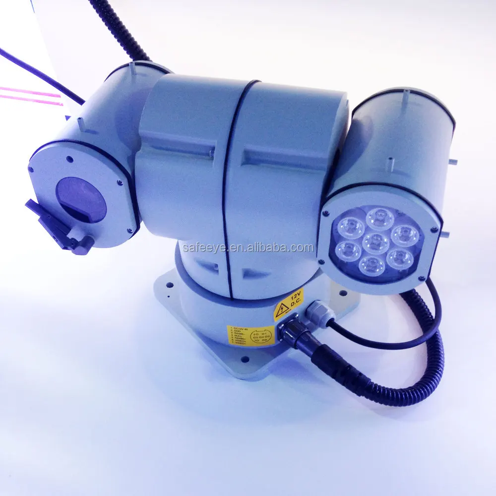 IP IR Laser CCTV Camera With 360 Degree PTZ 700m Night Vision Vehicle-Mounted Accessory Metal
