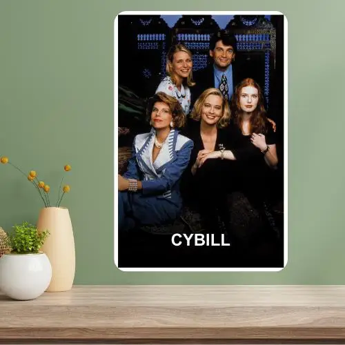 Affiche métallique de la série télévisée classique Cybill