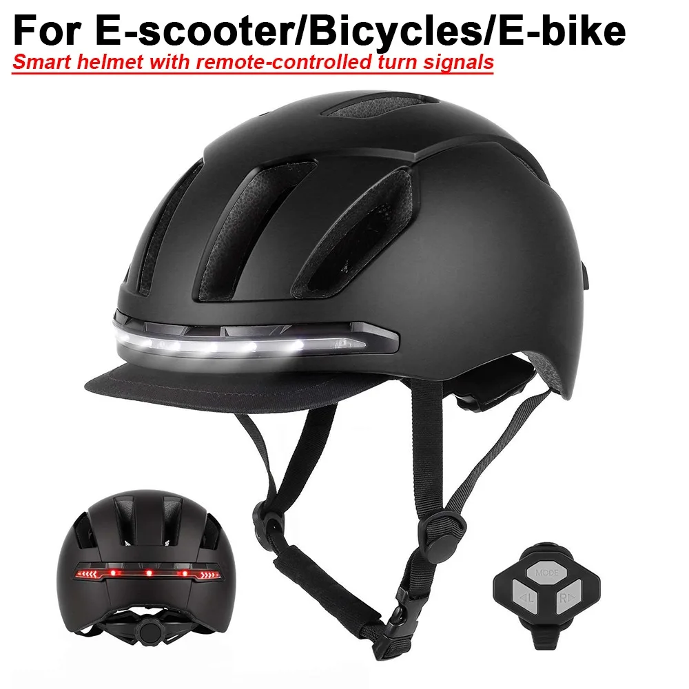 

Для Xiaomi/Ninebot E-Scoote/велосипедный шлем со светодиодным указателем поворота, интеллектуальный прочный шлем, пульт дистанционного управления с несколькими режимами освещения