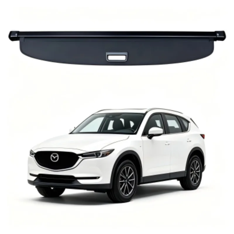 

Cargo Cover Trunk Privacy Shade Rear Partition Anti-Theft Retractable Organizer for Mazda CX-5 2017-24 Single Layer Cargo Cover