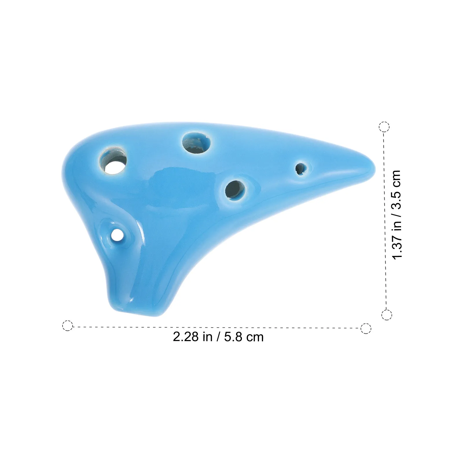 6 Hole Mini Ocarina Made of High Quality Dolomite Low Temperature Calcined Easy to Learn Small Exquisite Portable for Kids