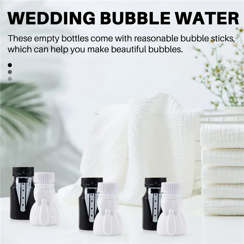 

A76K Wedding Party Bride And Groom Bubble Bottle 1 Sets (24Pcs)
