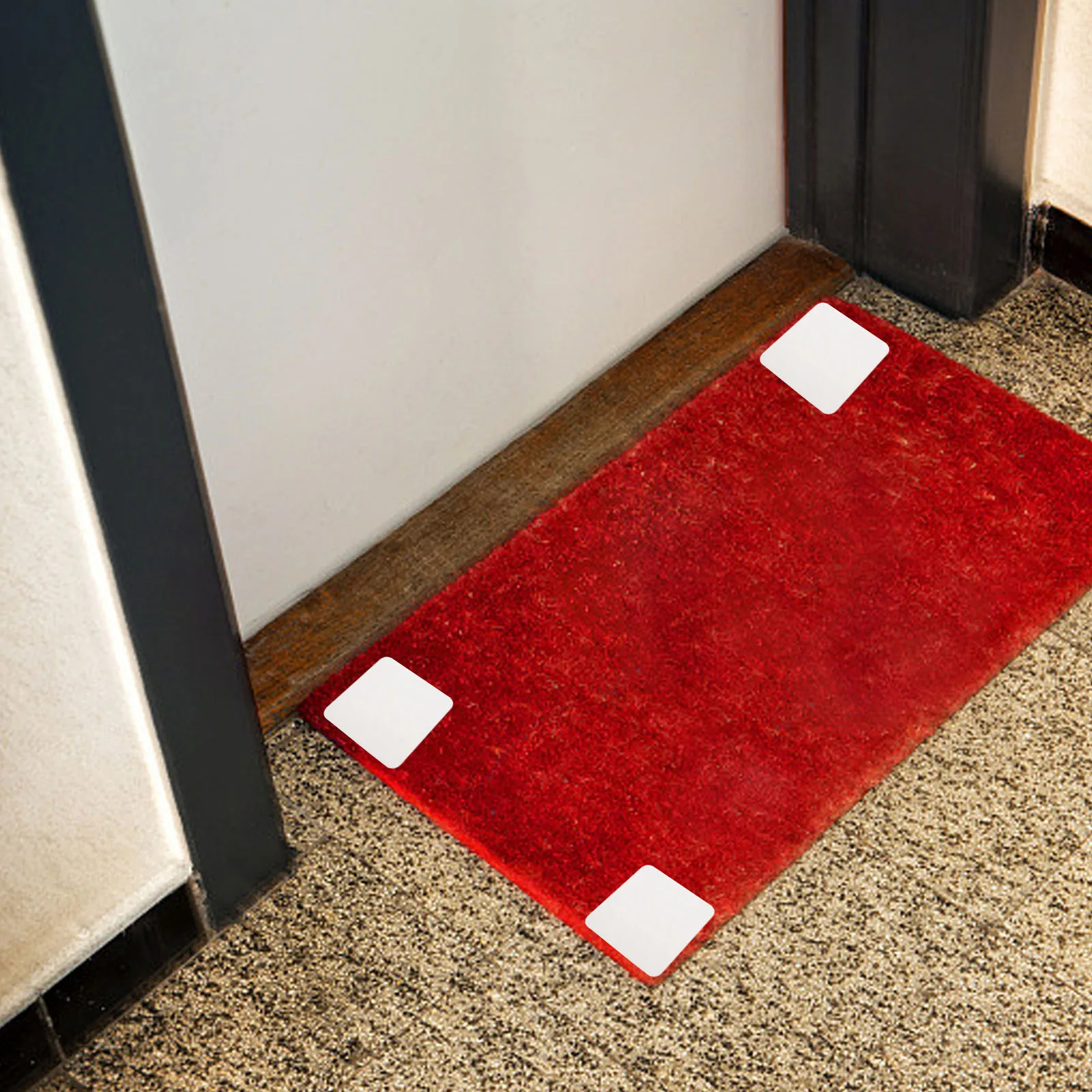 12 قطعة البساط عدم الانزلاق السجاد الشريط القابض منصات لمنطقة السجاد المطبخ الحمام مكافحة الشباك البساط وسادة ملصق السجاد القابض #1