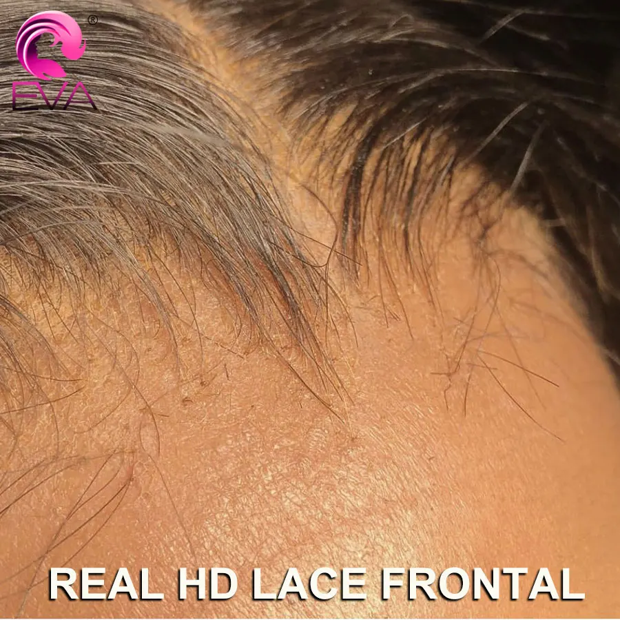Eva Hair Invisible HD Lace Ultra Thin 13X6/13x4 HD Lace Frontal Closure 100% Human Hair 5x5/6x6/9x6 HD Lace Closure Pre Plucked