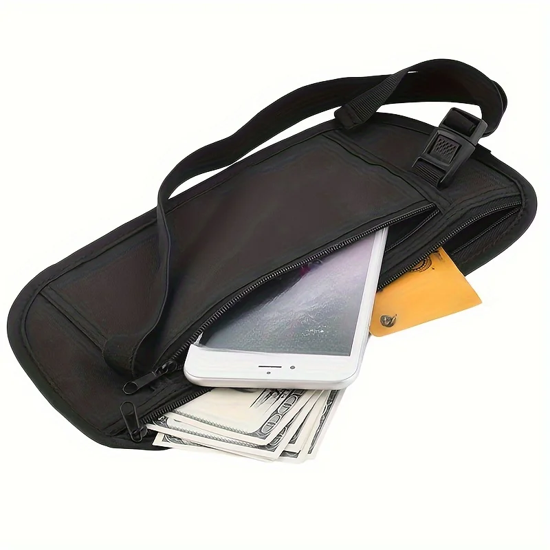 1pc Invisible Travel Waist Packs Pouch for Passport Money Belt Bag Hidden Security Wallet Gift Travel Bag Chest Pack Money Waist