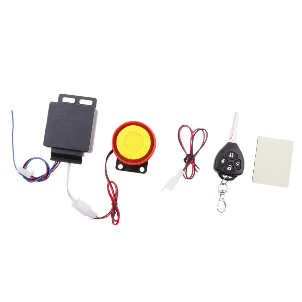 Motorcycle Car Burglar Security Alarm System Remote Control Engine Start