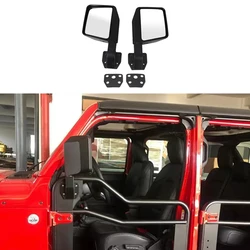 Sansour For Jeep Accessories Round 4x4 Mirrors For Jeep Wrangler JL Rectangular Mirrors for Jeep Wrangler JK Mirrors 2007-2024