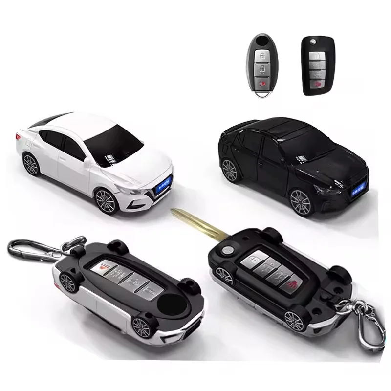 2024 Car Styling for Nissan Qashqal Sylphy Altima Key Case Cover Fob for Ogue XTrail T32 T31 J11 J10 Key Fob Keychain Accessorie