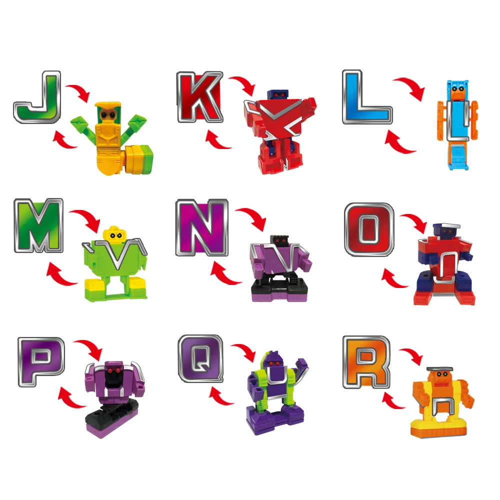 Alphabet Robot Toys for Preschool Kids Education 26 Pieces