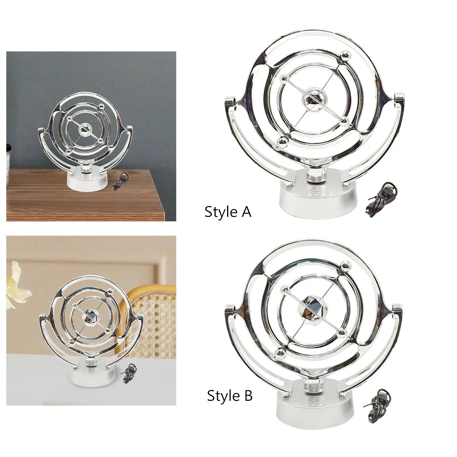 Electric Wiggler Swing Ball Art Globe Electronic Motion for Desk