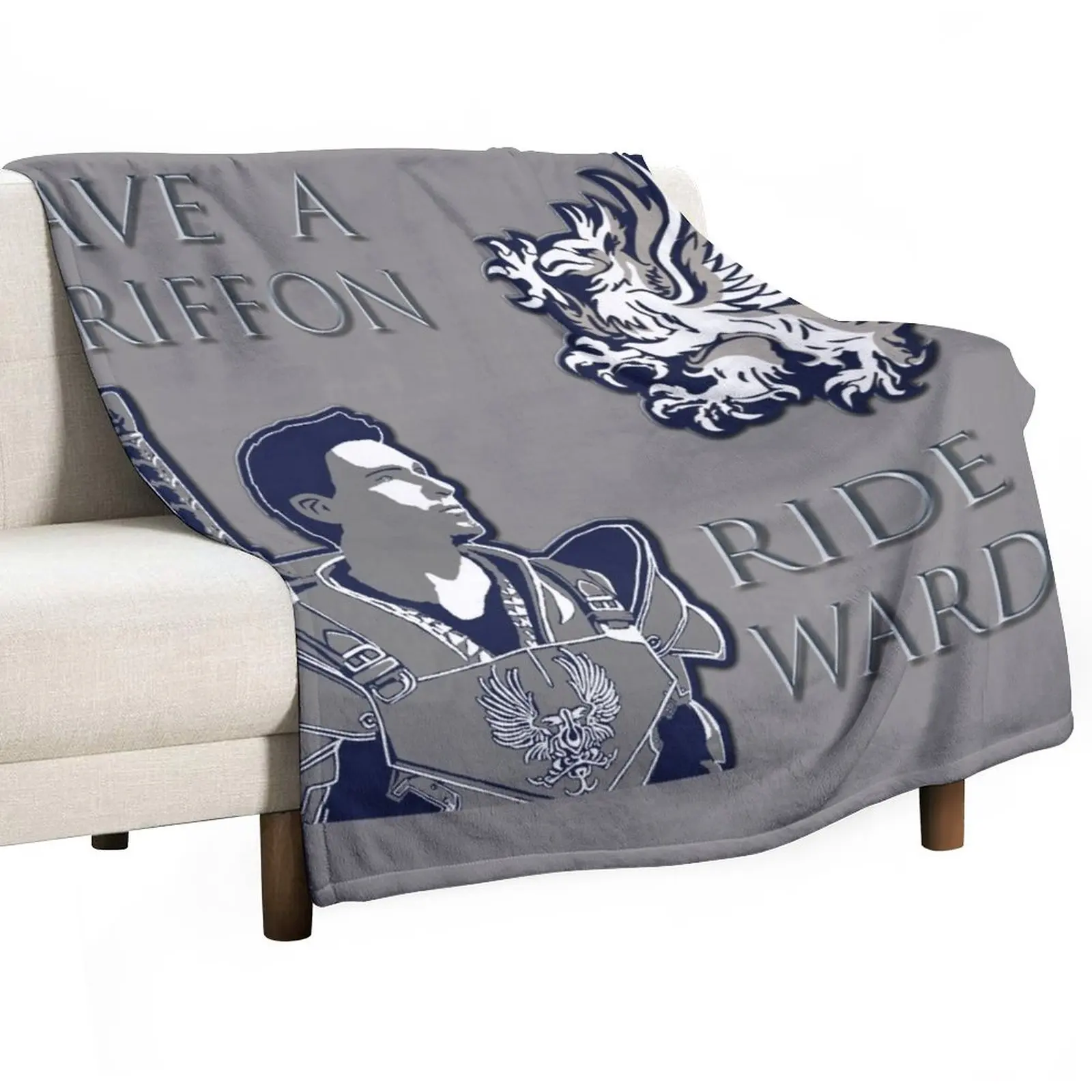 

Dragon Age - Save a Griffon, Ride a Warden Throw Blanket Warm Blanket Extra Large Throw Blanket Hairy Blankets