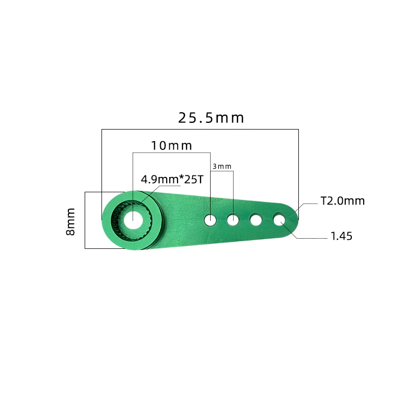 PTK Servo 25T metal rocker arm 15T alloy servo rocker aircraft model car model accessories